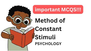 20 multiplechoice questions on the Method of Constant Stimuli  Psychophysics important questions [upl. by Nevs]