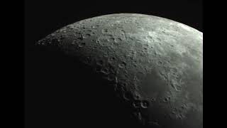 Raw Telescope Video of Waxing Crescent Moon 1  February 6th 2022 [upl. by Enotna]