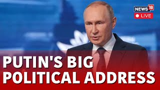 Vladimir Putin LIVE  Russian President Putin LIVE  Putins Fiery Speech LIVE  English News LIVE [upl. by Springer]