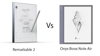 Remarkable 2 vs Onyx Boox Note Air [upl. by Lohcin640]