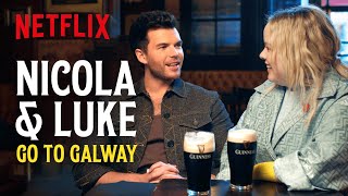 Nicola Coughlan and Luke Newton Take A Trip to Galway  Bridgerton  Netflix [upl. by Onez]