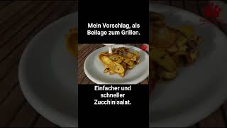 Ein einfacher Zucchinisalat mit JoghurtDressing Perfekte GrillBegleiter silkeswelt bbq Salat [upl. by Rocky]