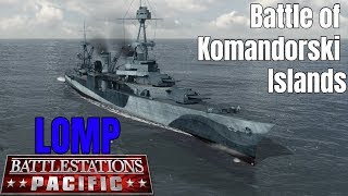 Battlestations Pacific Long Odds Mission Pack Walkthrough  Battle of Komandorski Islands  1440p [upl. by Locklin82]