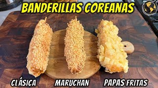 Como hacer las mejores Banderillas Coreanas 3 formas sin batallar  Cocina Universal [upl. by Acenom661]