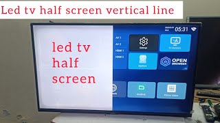 LED TV HALF DISPLAY PROBLEM  LED TV HALF SCREEN PROBLEM REPAIR [upl. by Etteloc]