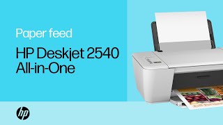 Fixing Paper Pick Up Issues  HP Deskjet 2540 AllinOne Printer  HP Support [upl. by Dammahom]