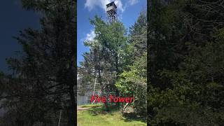 Historic Fire Tower Delaware State Forest Pocono Mountains Pennsylvania shorts fire [upl. by Rimas]