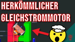 Herkömmlicher Gleichstrommotor mit Bürsten  Wie funktioniert das [upl. by Sirron]