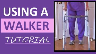 How to Use a Walker  How to Walk Ambulate with a Walker [upl. by Averyl]