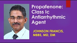 Propafenone  Class Ic Antiarrhythmic Agent [upl. by Keithley]