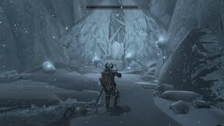 Skyrim  Karstaag Bossfight LEGENDARY DIFFICULTY [upl. by Ydnew469]