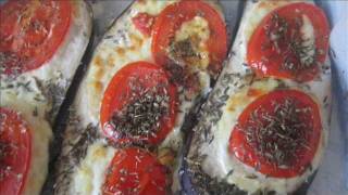 AUBERGINE A LA TOMATE ET MOZARELLA AU FOUR [upl. by Kinsley230]