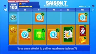 PASSE DE COMBAT SAISON 7 FORTNITE BATTLE ROYALE [upl. by Dis]