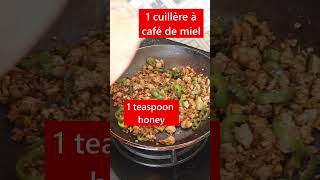 Bœuf Haché à la Coréenne 🌶️🌶️  Recette facile et rapide en 10 minutes  SHORT [upl. by Yevoc548]