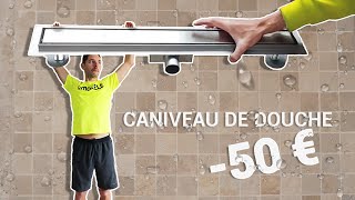 Comment installer un caniveau de douche à litalienne pour moins de 50€ [upl. by Airdnola]