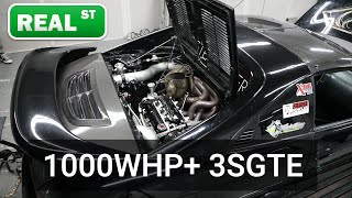 1000hp 3SGTE MR2 Dyno  Real Street Performance [upl. by Wooster]