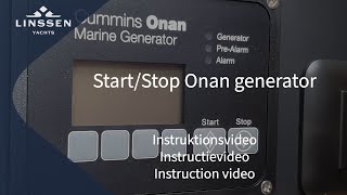 Linssen Yachts Instruction video start generator [upl. by Cown]