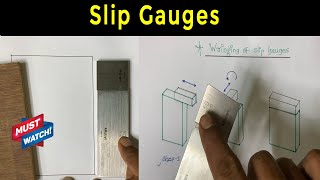 Slip Gauges Explanation with actual measurement examples II Metrology II Linear Measurements [upl. by Gearhart892]