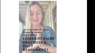 Comment faire des choix à haut rendement [upl. by Pare356]