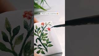 Paint on matchbox🎨😄🖌️ art painting drawing watercolor flowers meghbalika shorts [upl. by Ybbil]