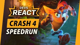 Crash Bandicoot 4 Its About Time Developers React to Speedrun [upl. by Hsirap]