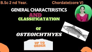 Osteichthyes bsc 2nd yearBony fish General characteristics and classification up to orderpises [upl. by Eerbua609]