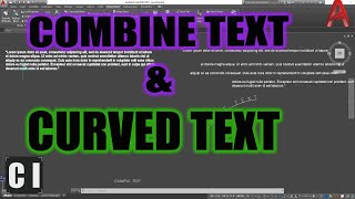 AutoCAD Convert Text to MTEXT amp How to Curve Text Quick Tips  2 Minute Tuesday [upl. by Baron]