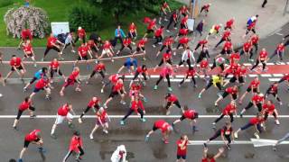 quotLauf gehtsquot Warmup vor dem Heidenheimer Stadtlauf [upl. by Donny]