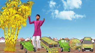 Golden Bamboo Tree Hindi Kahani Hindi Moral Stories New Funny Comedy Video Magical Bamboo vehicles [upl. by Lamee]