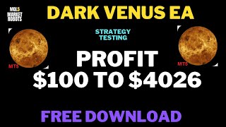 Dark Venus EA MT5 Robot Free Download  mql5 market robots [upl. by Otreblada]