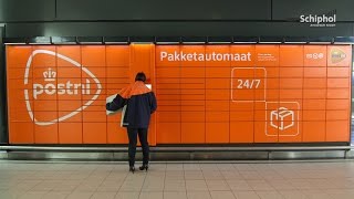 Pakketjes laten bezorgen of ophalen op Schiphol Plaza [upl. by Jackelyn]