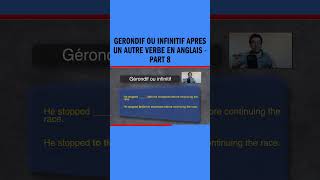 Gérondif ou infinitif après un autre verbe en anglais  Part 8 [upl. by Odericus]