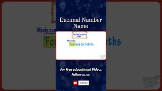 Place Value with Decimals  Decimal Number Name  Tenths Hundredths Thousandths  Math shorts [upl. by Donny]