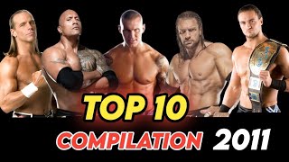 TOP 10 FINISHERS OF 2011  WWE COMPILATION [upl. by Arodaeht]