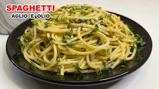 Spaghetti Aglio E Olio Recipe  Authentic Italian Recipe  Spaghetti with Garlic Oil and Chili [upl. by Lj]