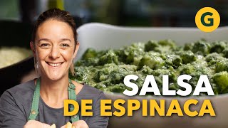 RECETA para hacer SALSA a base de ESPINACA 🥬 por Juli Oriolo  El Gourmet [upl. by Swayne]