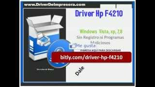 Descargar Driver de Impresora HP Deskjet F4210 [upl. by Nepsa]