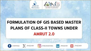 FORMULATION OF GIS BASED MASTER PLANS OF CLASSII TOWNS UNDER AMRUT 20 [upl. by Cahn]