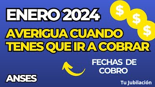 👉​ FECHA DE COBRO DE JUBILACIONES Y PENSIONES ENERO 2024 💲​​💲​ [upl. by Rosene643]