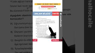 Anlam Bilgisi Soru Çözümü  Taktik 6  cemalhocaile  TYT 2023  Ad Aktarması [upl. by Hephzipah897]