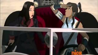 Korra and Asami in Satomobile Lesson [upl. by Treacy872]