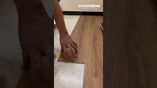 How to install SPC Flooring  Click and lock system  DIY installation  Laminatewood shorts [upl. by Noswad]