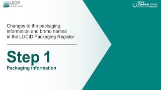 Explanatory film on registration amendments in the LUCID Packaging Register [upl. by Dawson679]