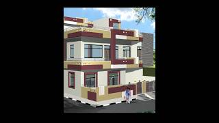 Corner elevation design elevation home [upl. by Asusej]