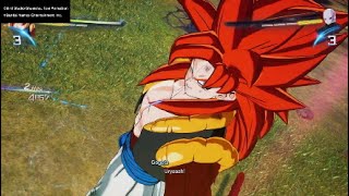 DragonBall SPARKING ZERO  SS4 Gogeta Team Battle Gameplay [upl. by Tom]