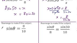 Trig  Rearranging trig equations [upl. by Ijan]