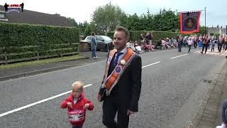 Keady District LOL No 8  County Armagh 12th July Celebrations Return Parade 2024 [upl. by Litman]