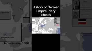 History of German Empire Every Month  history germany maps kaiserreich empire [upl. by Ahsykal726]