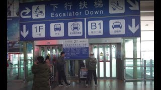 China Beijing Capital International Airport KONE elevator  going down [upl. by Kassandra]