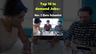 Top 10 In demand Jobs Part 01  datascientist top10 job shortsviral youtubeshorts [upl. by Nnylireg]